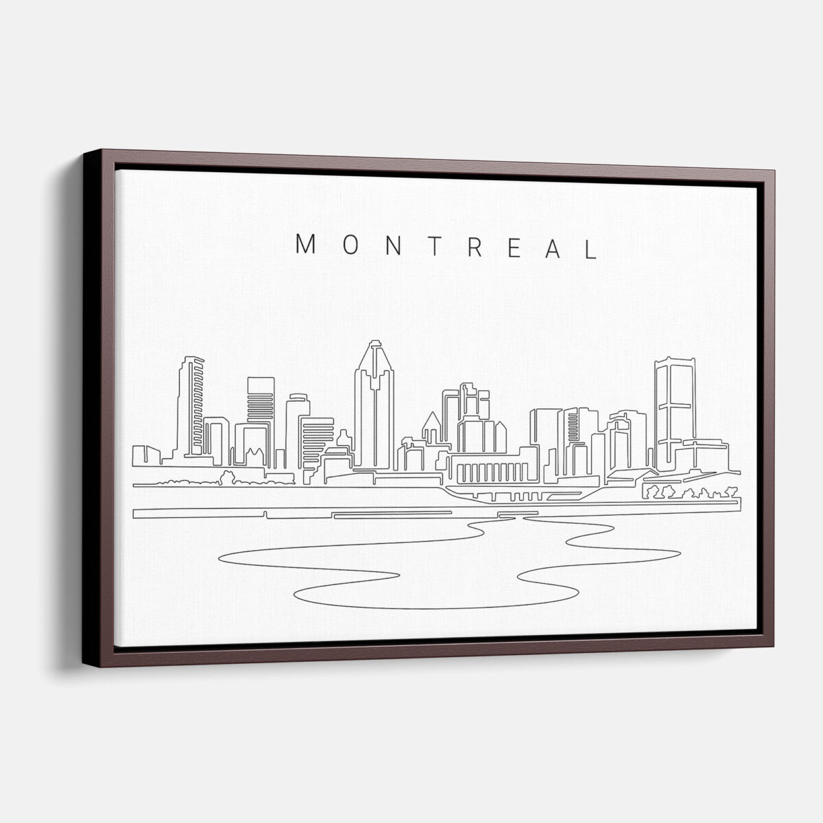 Montreal Skyline Canvas Wall Art