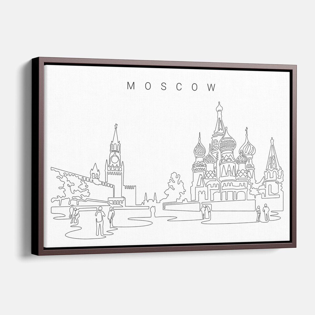 Framed Moscow Canvas Print - Main - Light