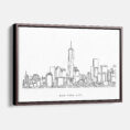 Framed New York City Canvas Print - Main - Light