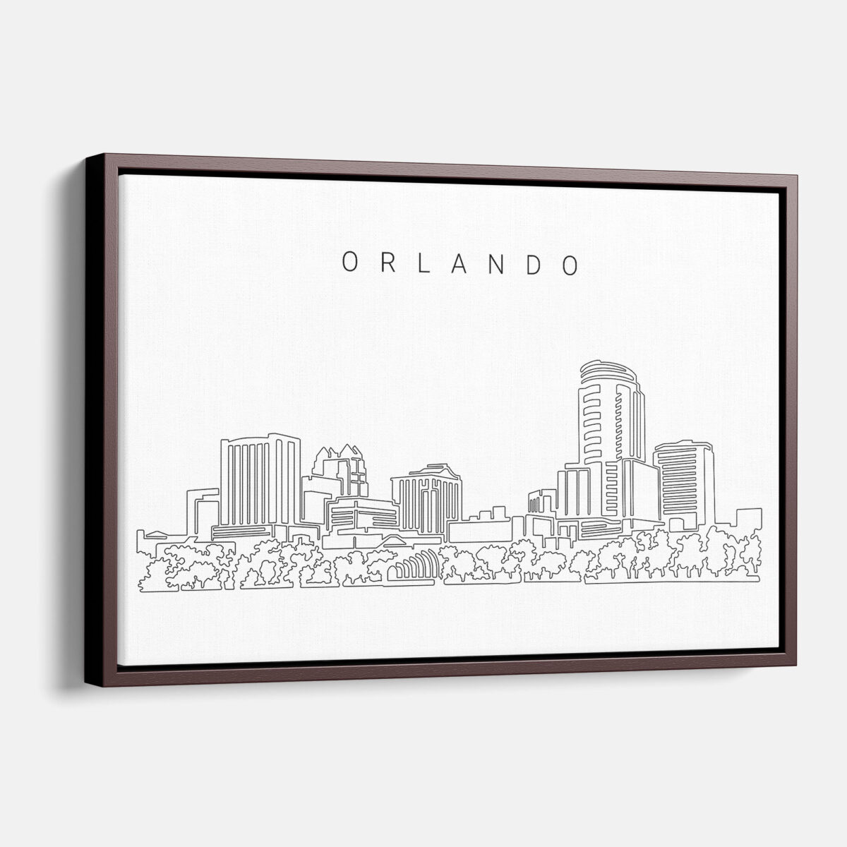 Framed Orlando Canvas Print - Main - Light