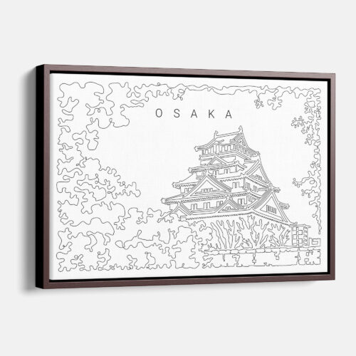 Framed Osaka Canvas Print Main Light