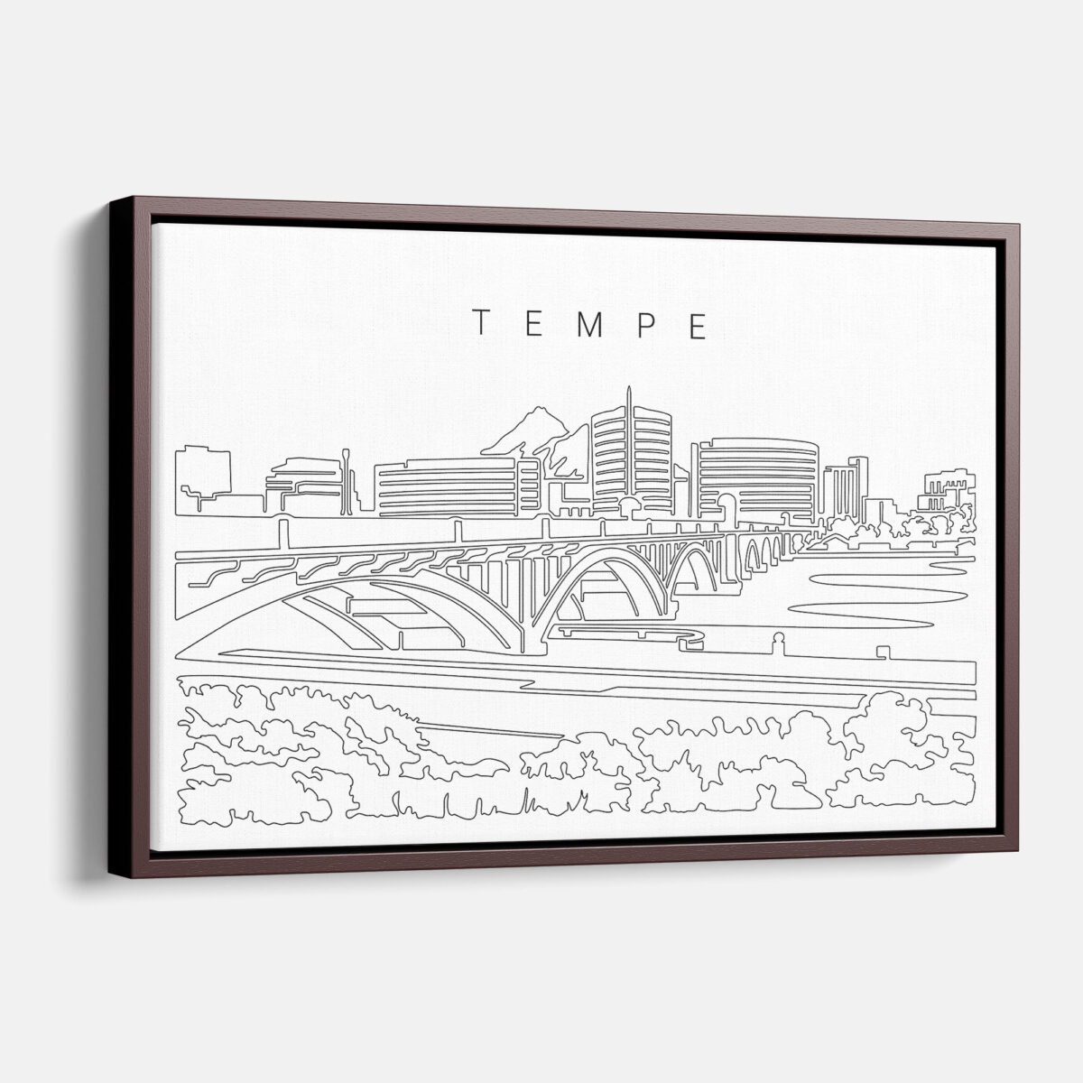 Framed Tempe Canvas Print - Main - Light