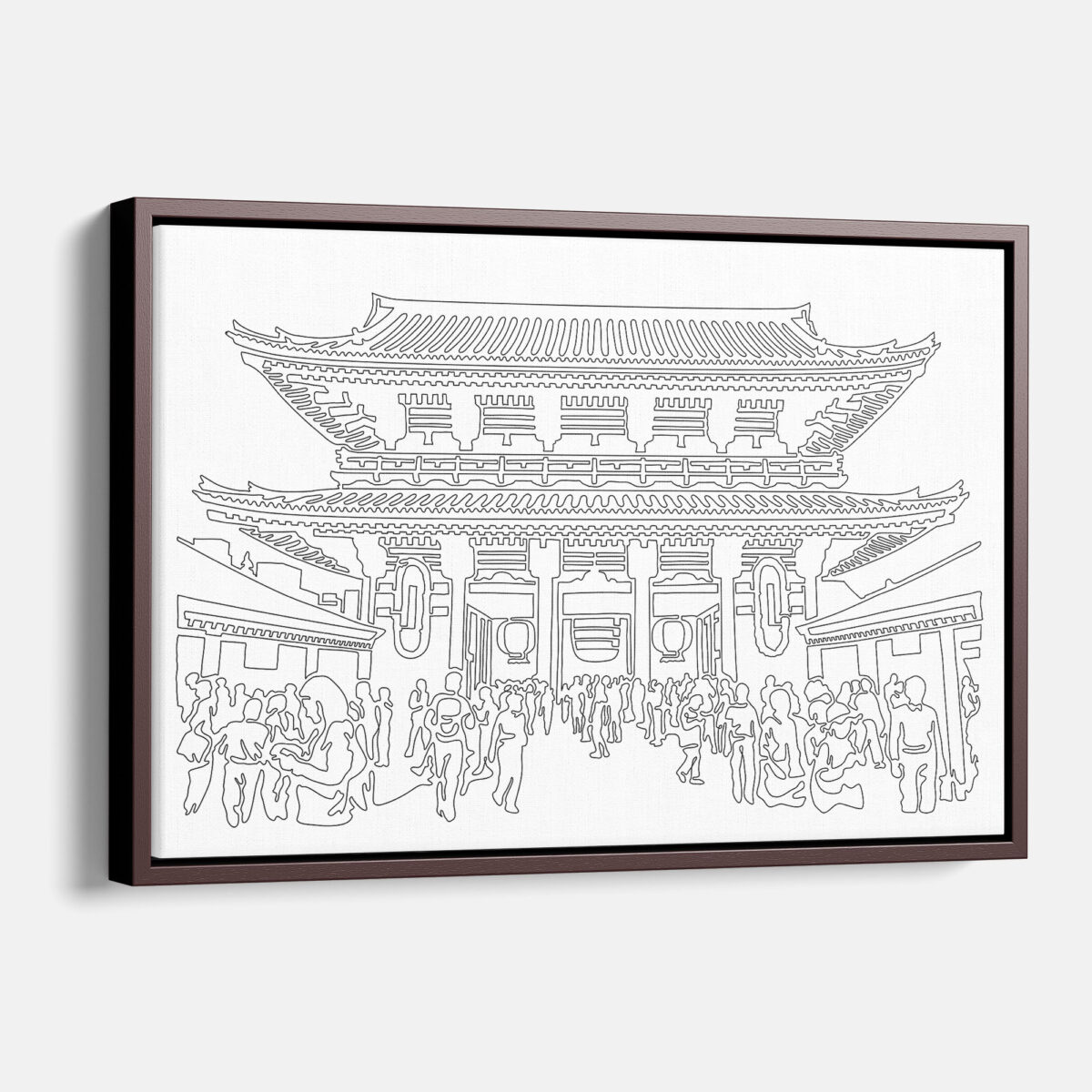 Framed Tokyo Canvas Print - Main - Light