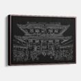 Framed Tokyo Senso Ji Temple Canvas Print - Main - Dark