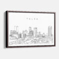 Framed Tulsa Canvas Print - Main - Light