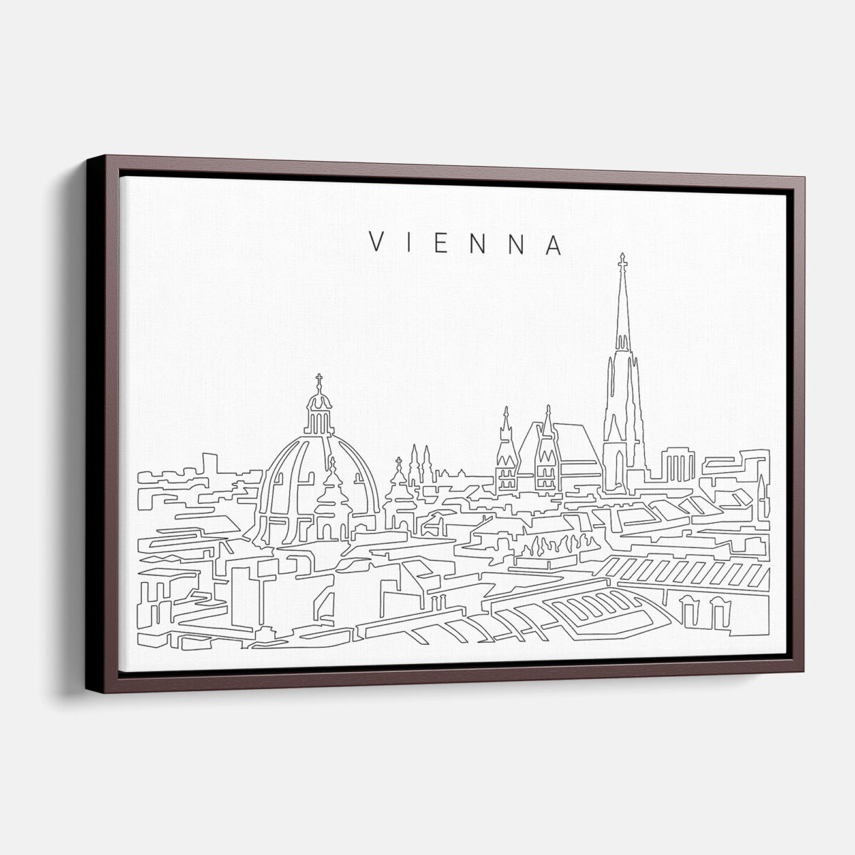 Framed Vienna Canvas Print - Main - Light