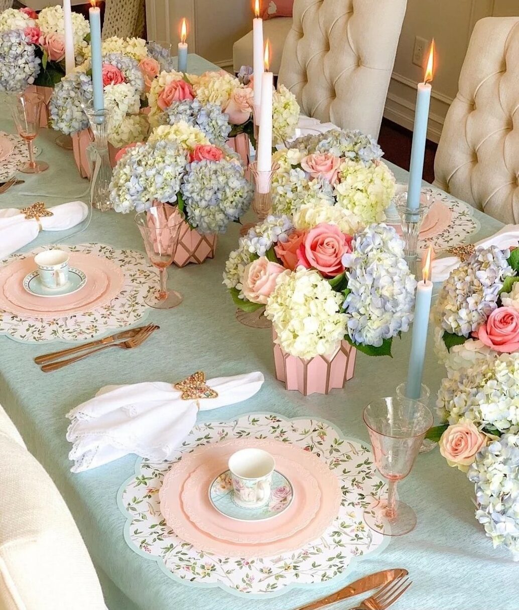 tea party table ideas tablescape spring floral theme e1707270732553