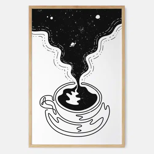 Coffee Art Print - Universe in a Cup - Main - Portrait