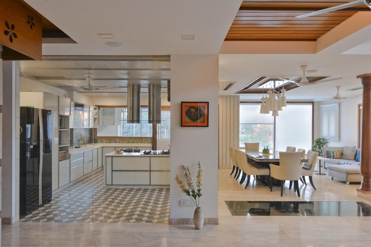 open concept floor plan hybrid defined spaces semi open living living room kitchen