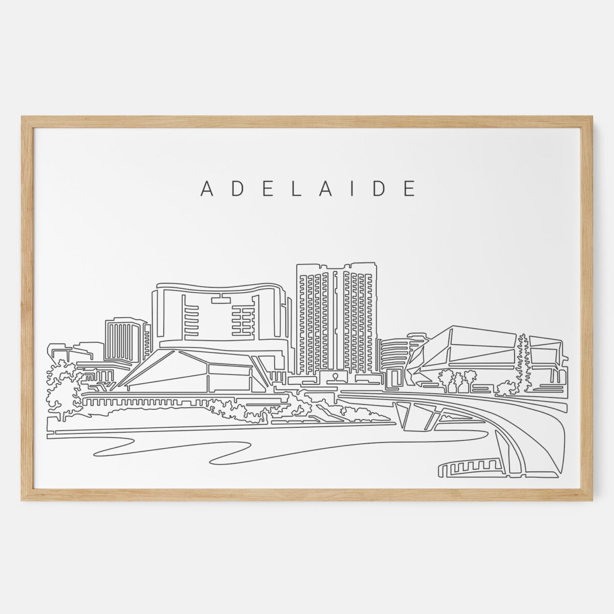 Framed Adelaide Art print - Landscape - Main