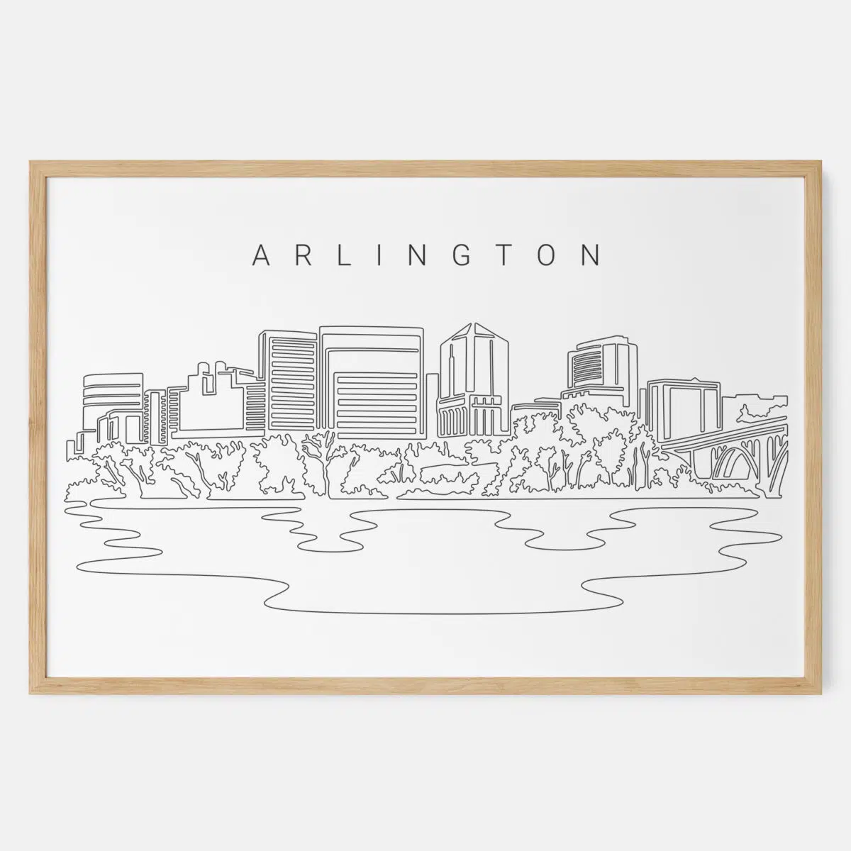 Framed Arlington Art print - Landscape - Main