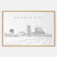Framed Atlantic City Art print - Landscape - Main