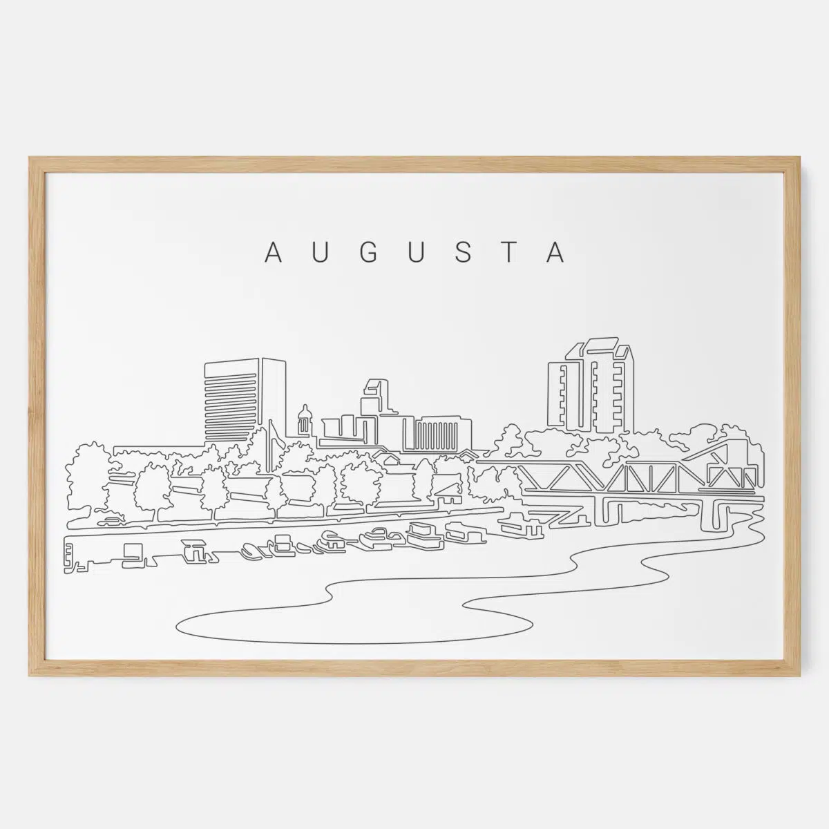Framed Augusta Art print - Landscape - Main
