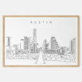 Framed Austin Texas Art print - Landscape - Main