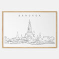 Framed Bangkok Wat Arun Temple Art print - Landscape - Main