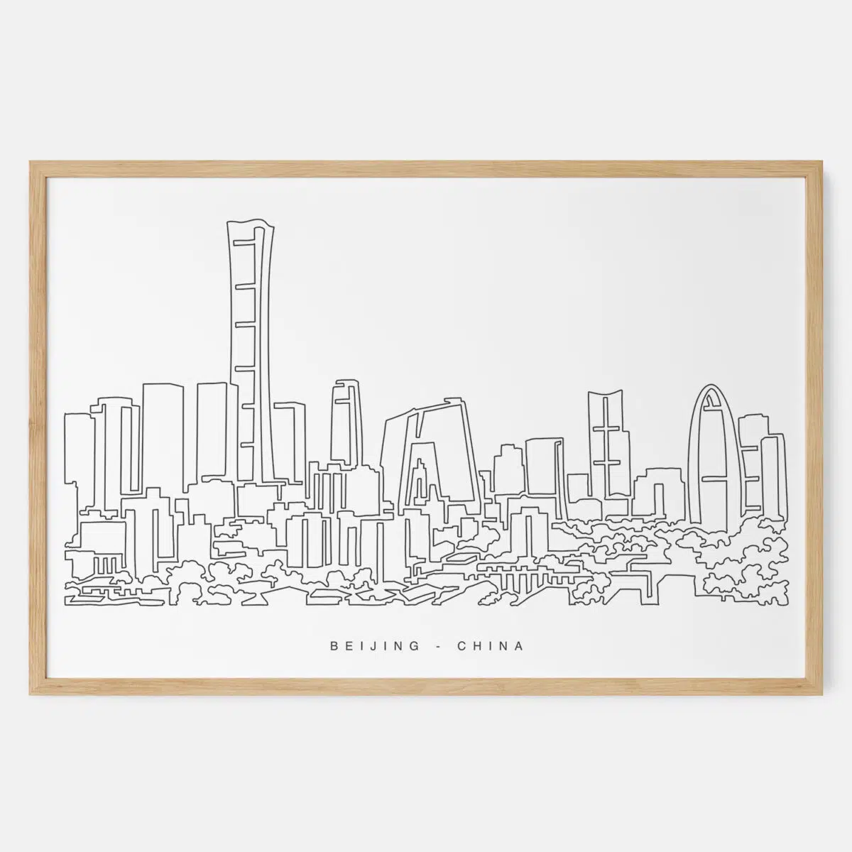 Framed Beijing Art print - Landscape - Main