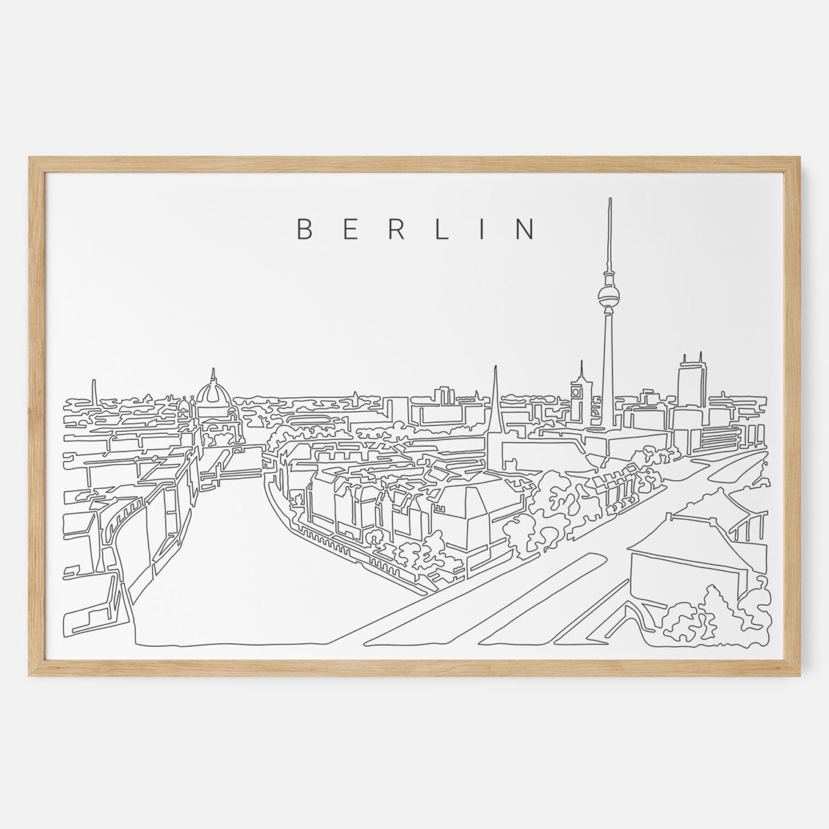 Framed Berlin Art print - Landscape - Main
