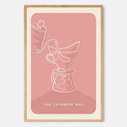 Framed Coffee Art Print - The Japanese Way - main