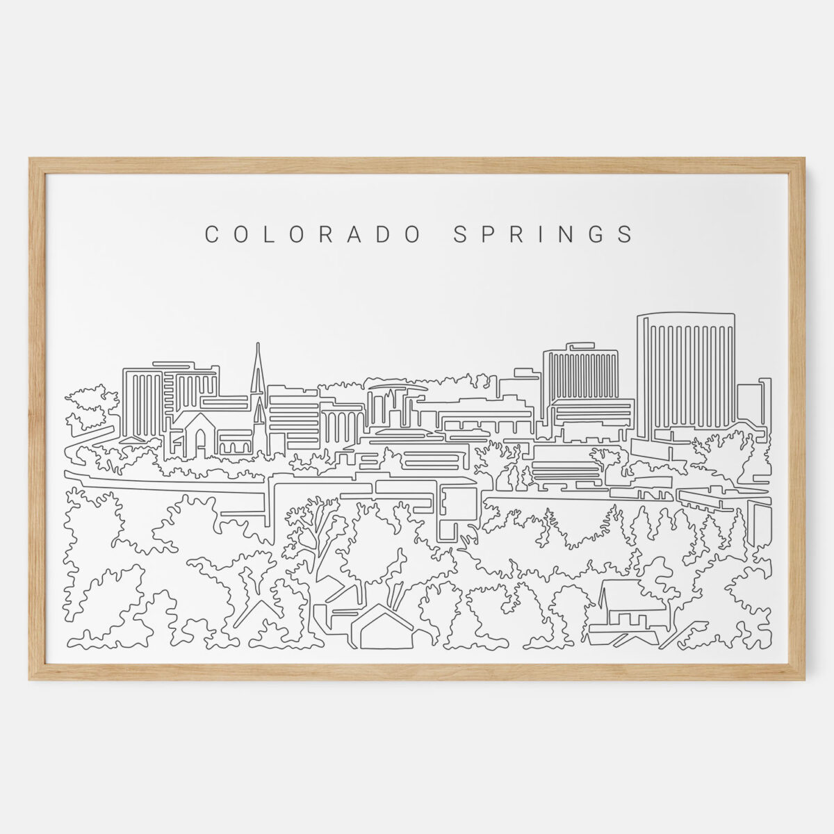 Framed Colorado Springs Art print - Landscape - Main