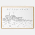 Framed Daytona Beach Art print - Landscape - Main