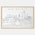 Framed Des Moines Art print - Landscape - Main