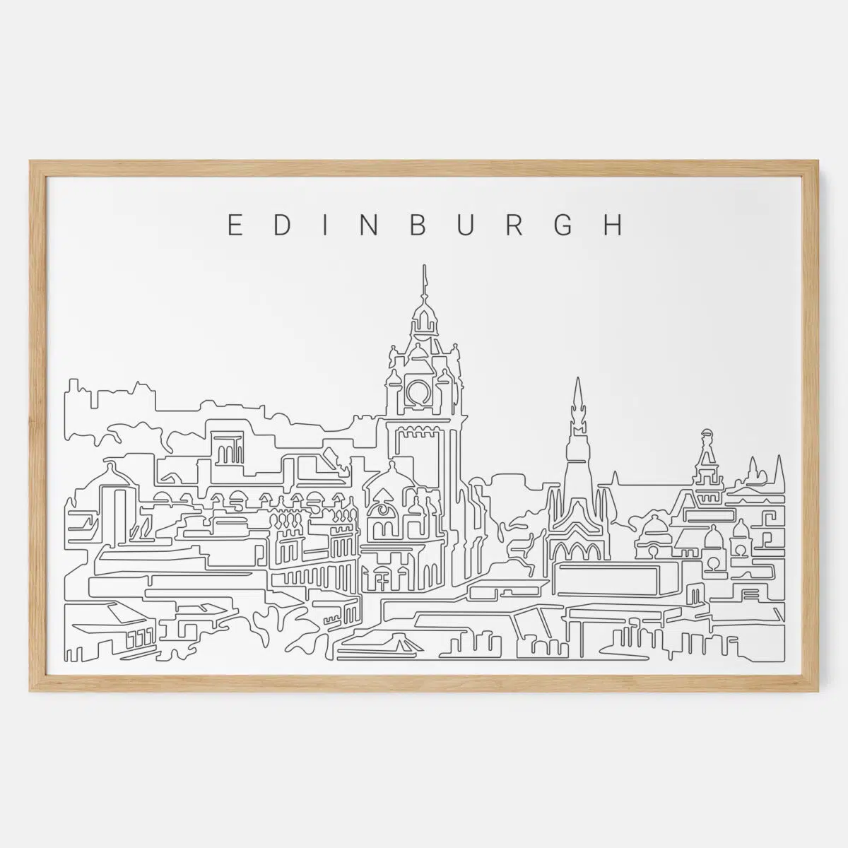Framed Edinburgh Art print - Landscape - Main