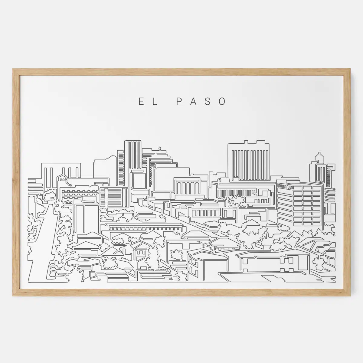 Framed El Paso Art print - Landscape - Main