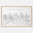 Framed Fort Worth Art print - Landscape - Main