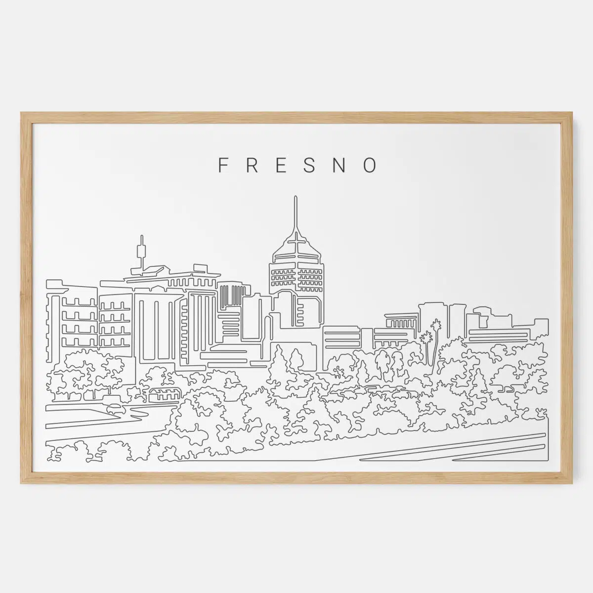 Framed Fresno Art print - Landscape - Main