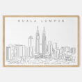 Framed Kuala Lumpur Art print - Landscape - Main