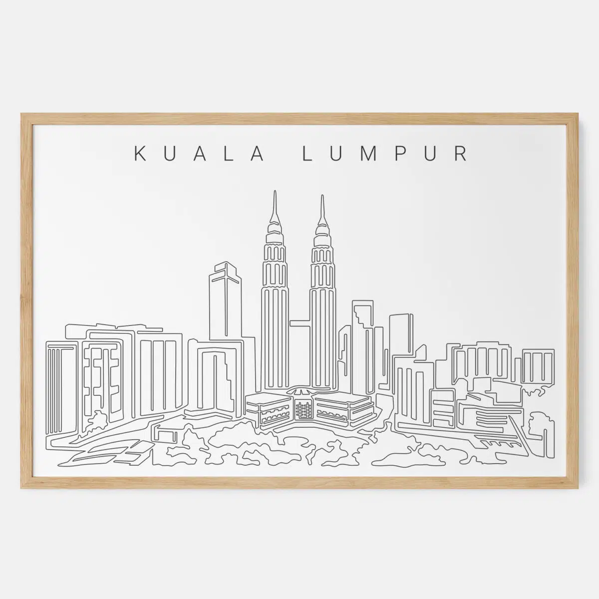 Kuala Lumpur Skyline Art Print