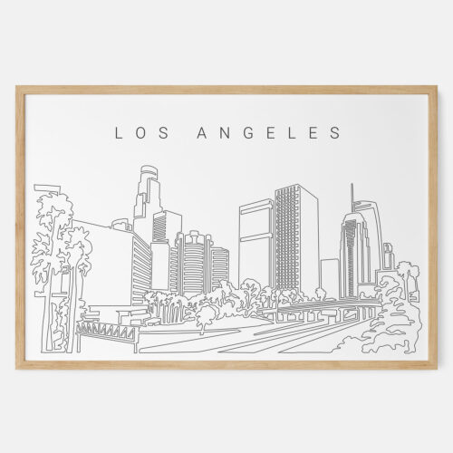 Framed Los Angeles Art print - Landscape - Main