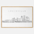 Framed Louisville Art print - Landscape - Main