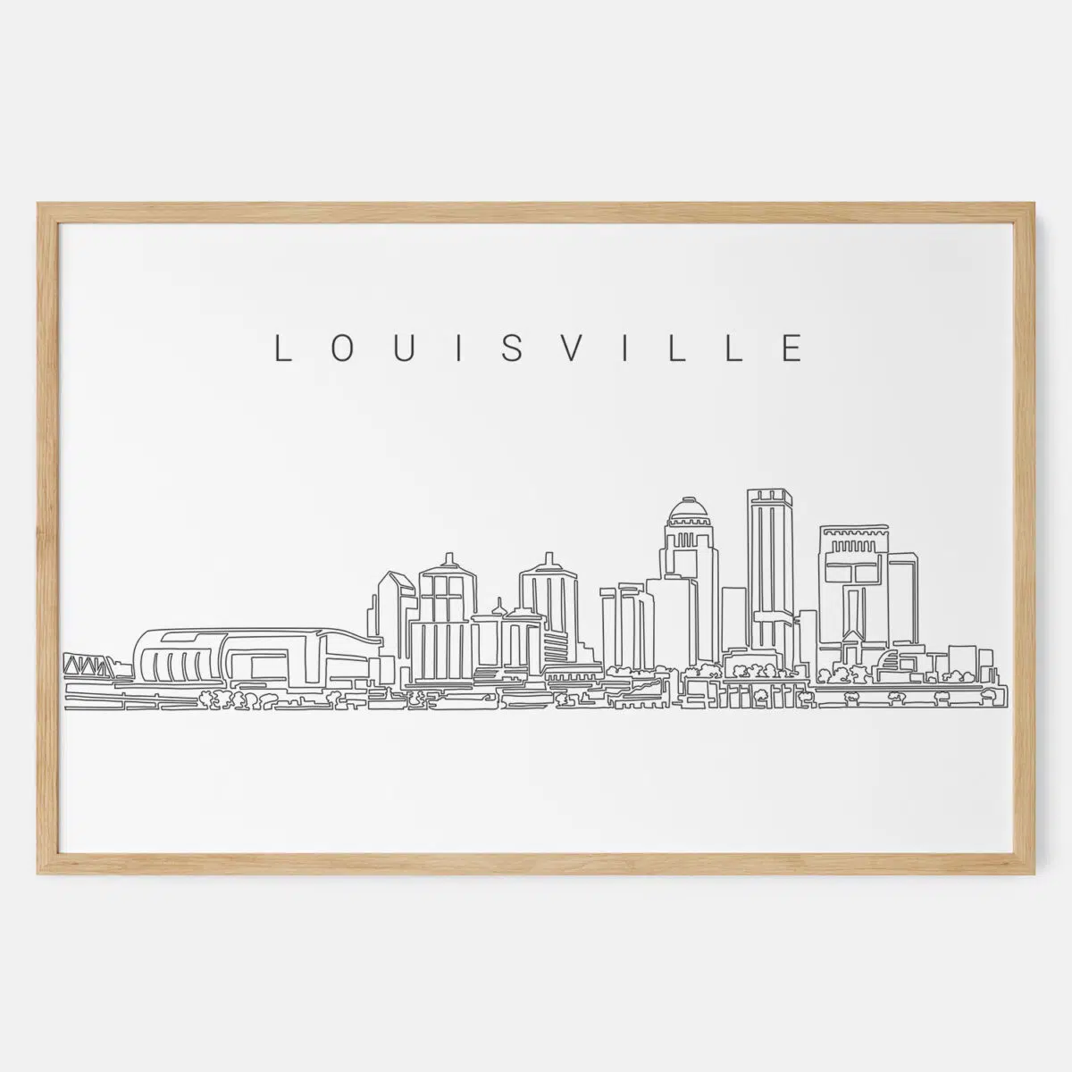Framed Louisville Art print - Landscape - Main