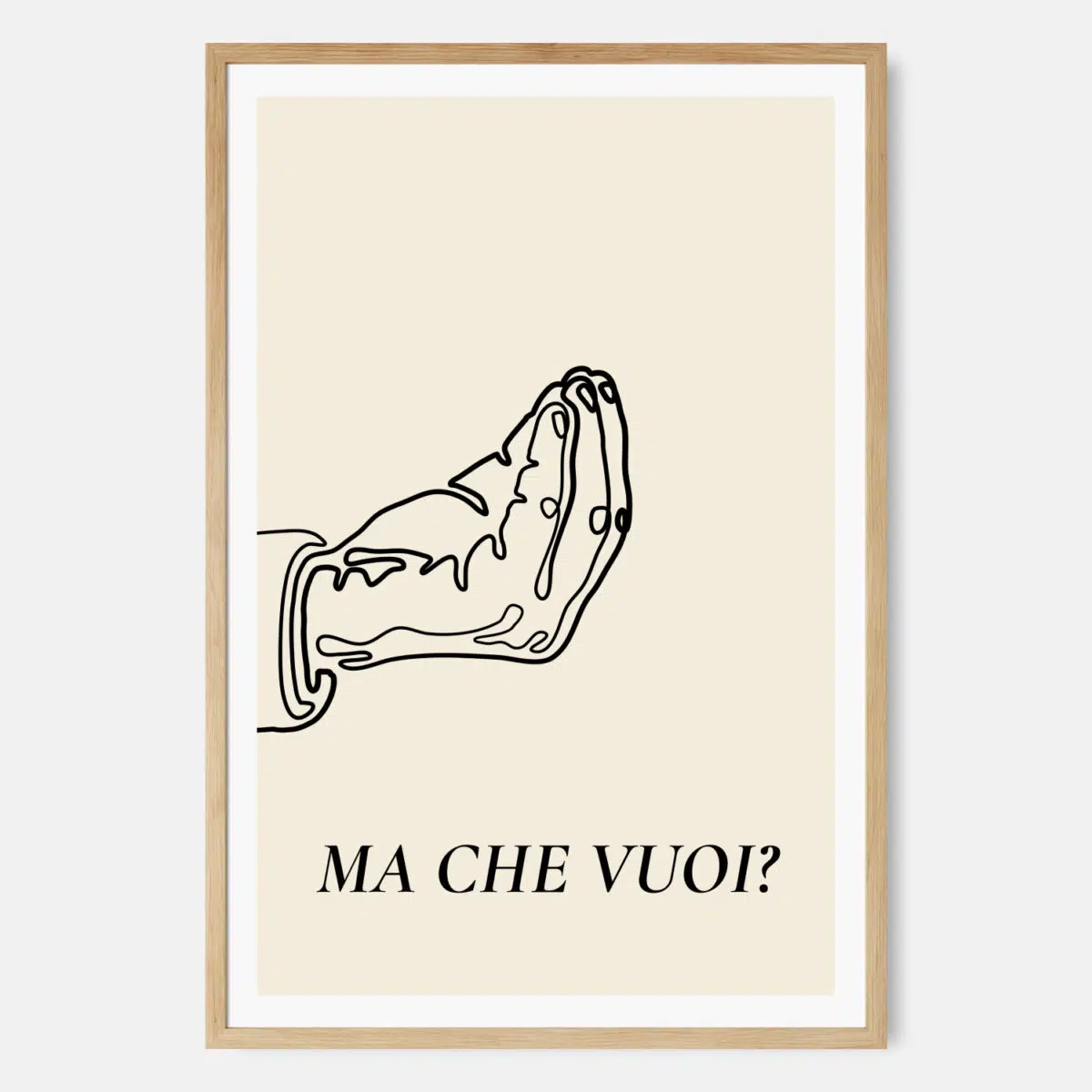 Ma Che Vuoi? Funny Italian Hand Gesture Art Print