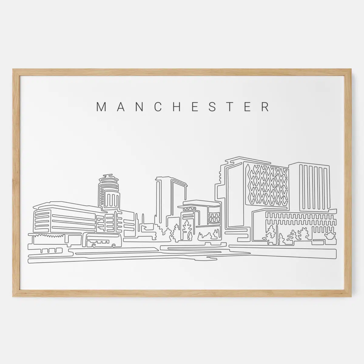 Manchester Skyline Art Print