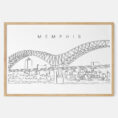 Framed Memphis Art print - Landscape - Main