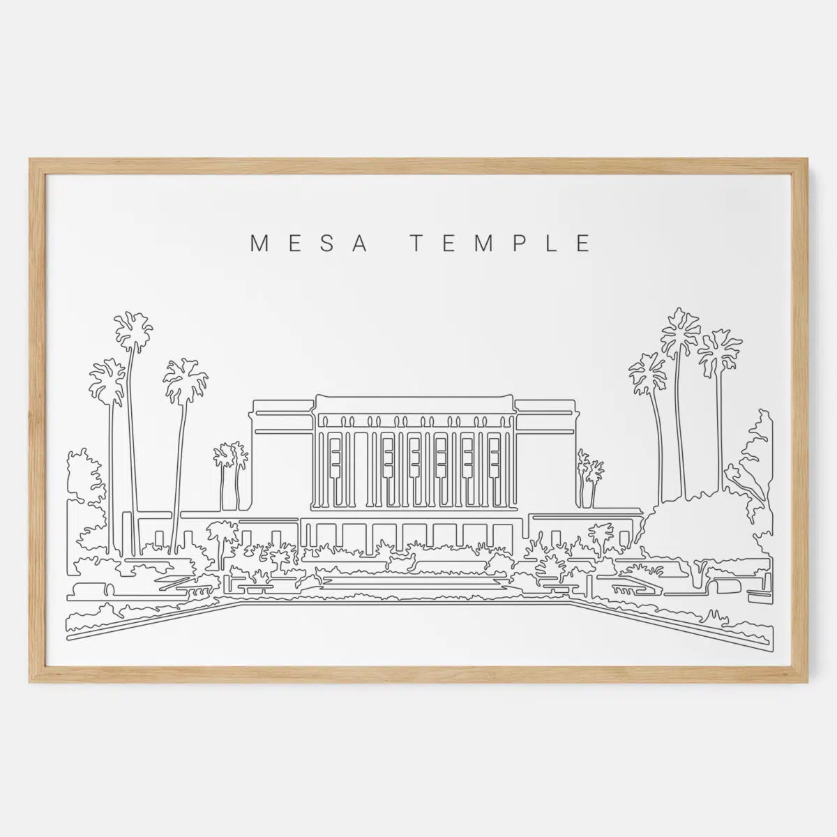 Framed Mesa temple Art print - Landscape - Main