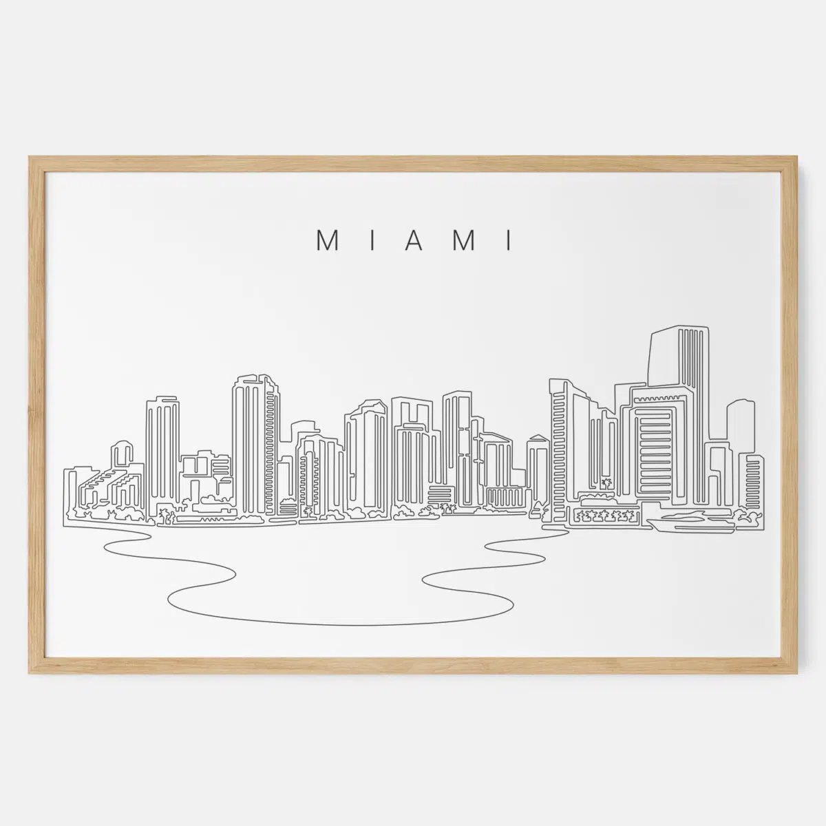 Framed Miami Art print - Landscape - Main