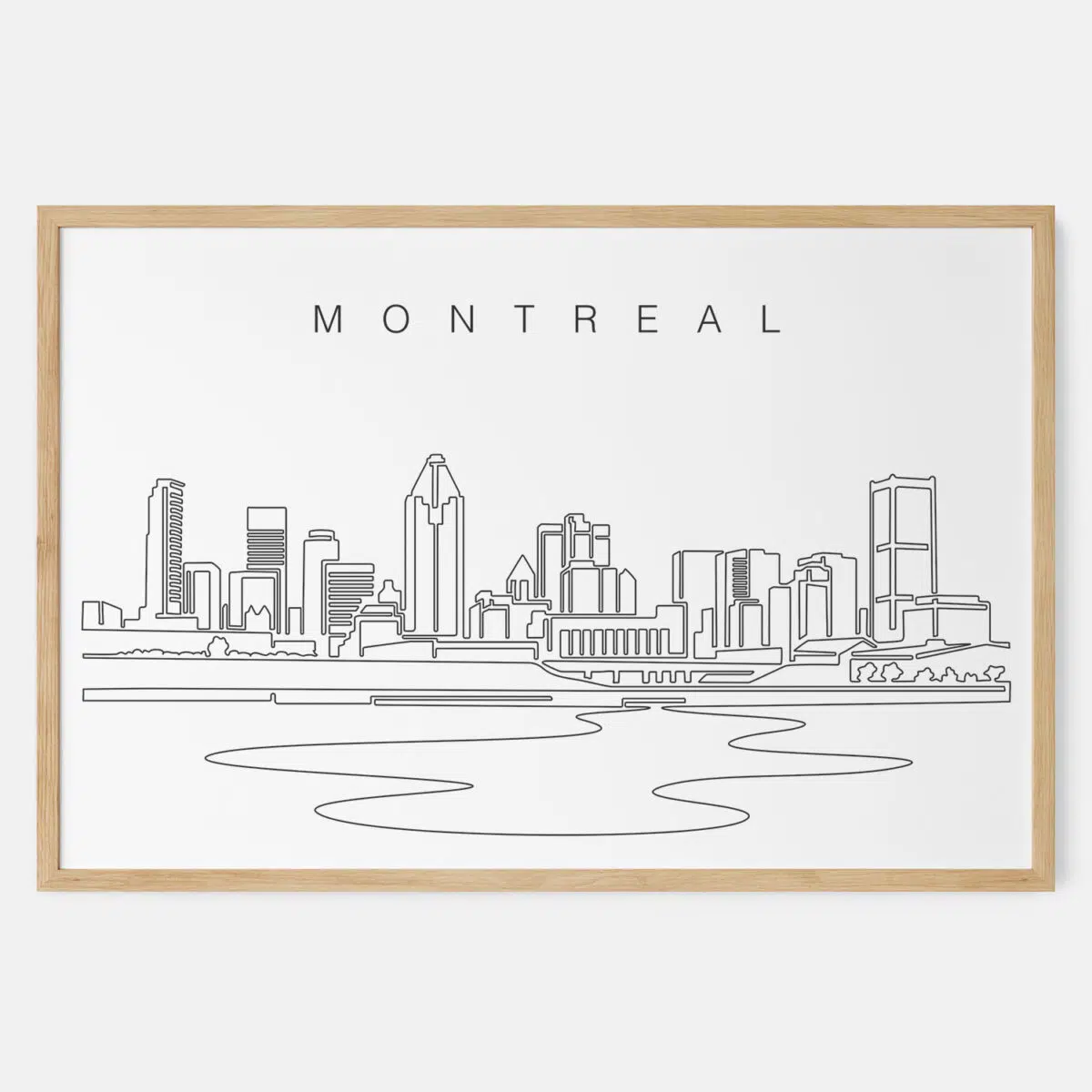 Montreal Skyline Art Print