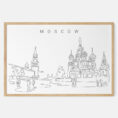 Framed Moscow Art print - Landscape - Main