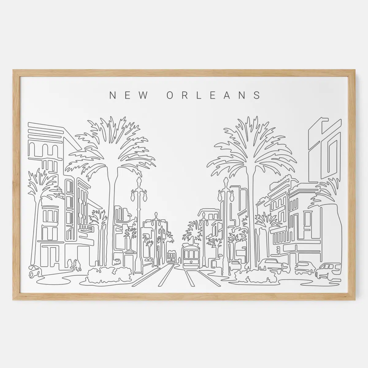 Framed New Orleans Art print - Landscape - Main