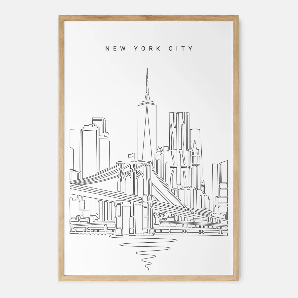 Framed New York City Art print - Portrait - Main