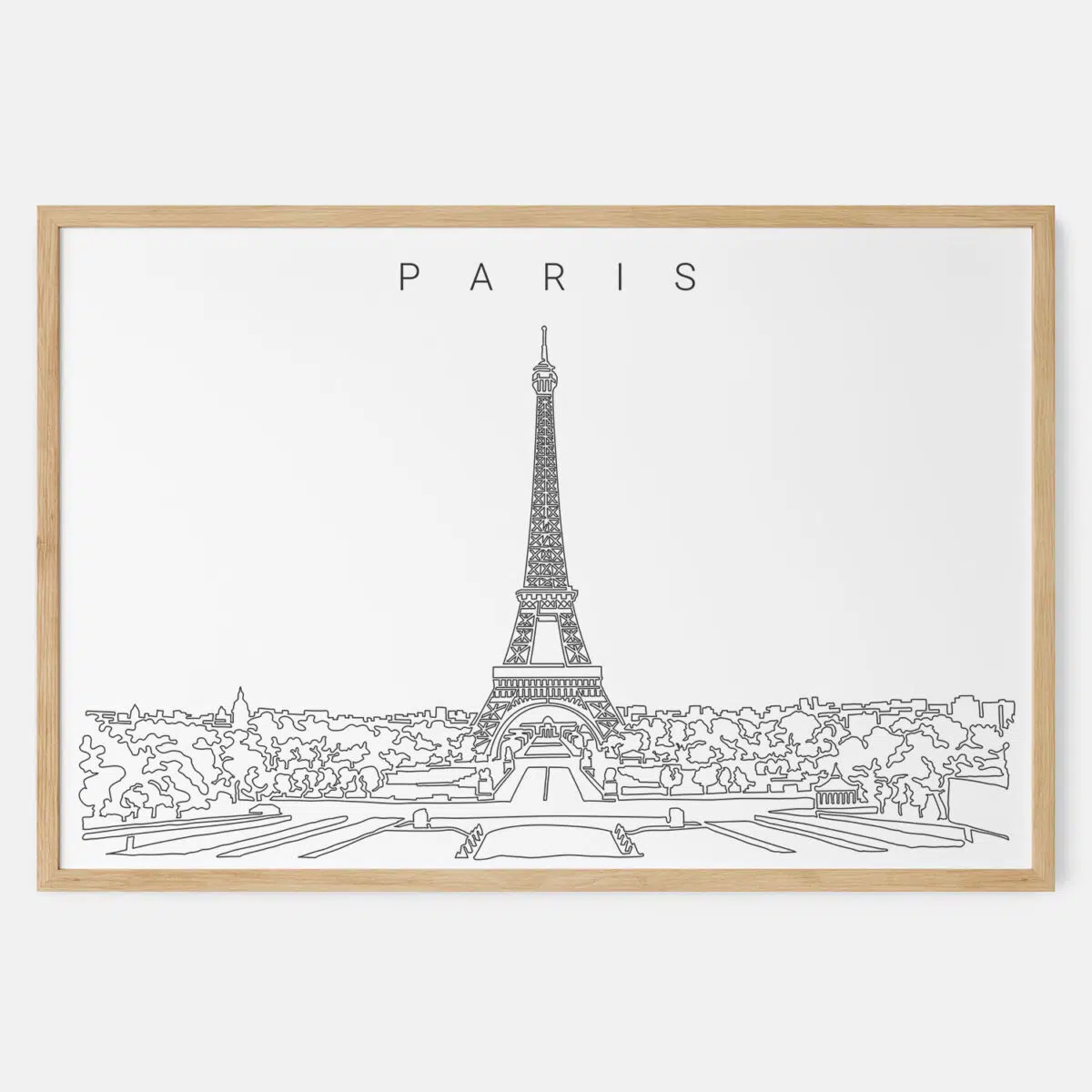 Framed Paris Art print - Landscape - Main