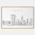 Framed Perth Art print - Landscape - Main