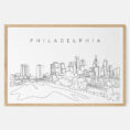 Framed Philadelphia Art print - Landscape - Main