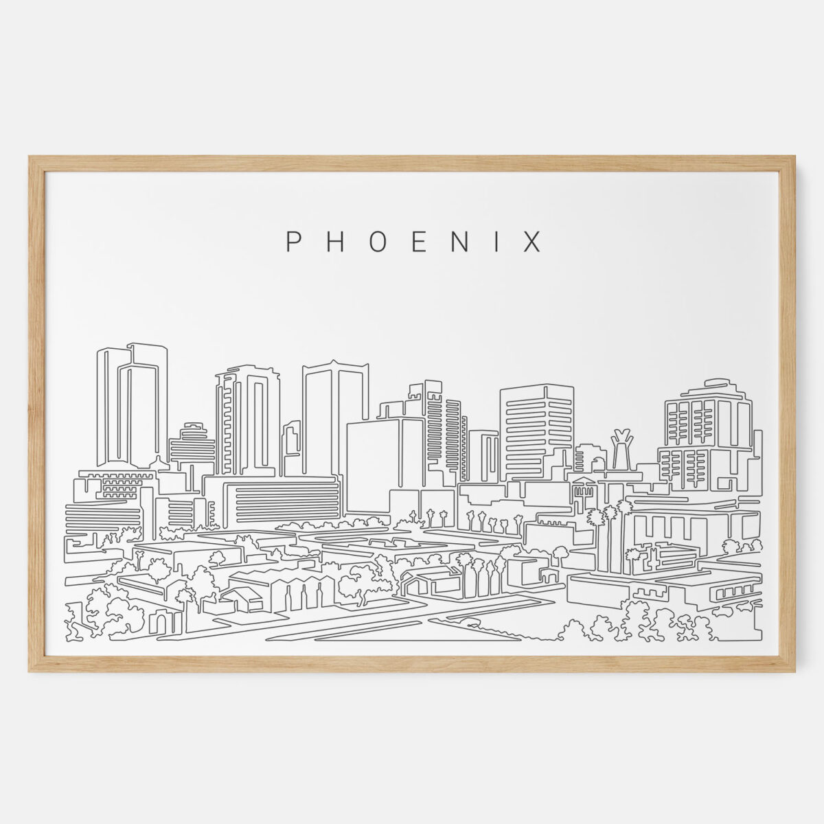 Framed Phoenix Art print - Landscape - Main