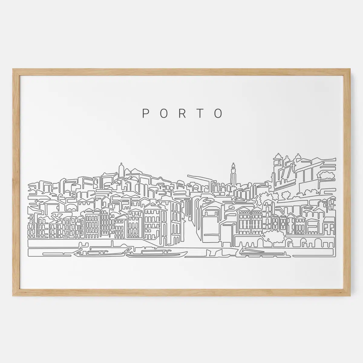 Porto Skyline Art Print