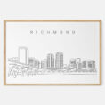 Framed Richmond VA Art print - Landscape - Main