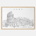 Framed Rome Colosseum Art print - Landscape - Main
